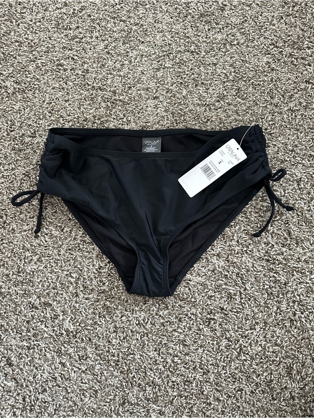 Macy's Black Side-Tie Bikini Bottoms - Women